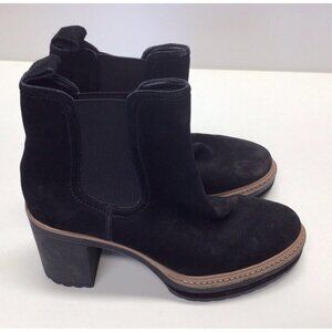 Steve Madden Lexa Platform Chunky Boots Black Suede Size 9.5 Women's